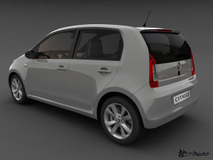 skoda citigo 5doors 2013 Modèle 3D