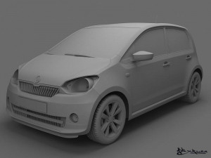 skoda citigo 5doors 2013 Modèle 3D