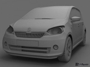 skoda citigo 5doors 2013 Modèle 3D