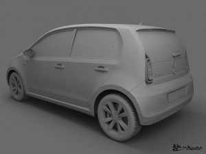 skoda citigo 5doors 2013 Modèle 3D