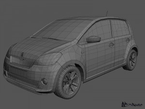 skoda citigo 5doors 2013 Modèle 3D