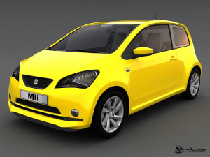 seat mii 3 doors 2012 Model 3D