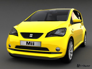 seat mii 3 doors 2012 3D Model