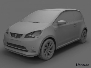 seat mii 3 doors 2012 3D Model