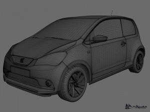 seat mii 3 doors 2012 3D Model