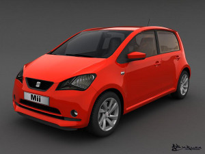 seat mii 5doors 2013 3D Model