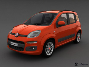 fiat panda 2013 Model 3D