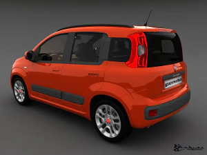 fiat panda 2013 3D Model
