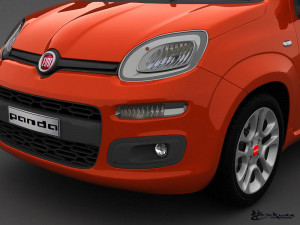 fiat panda 2013 3D Model