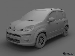 fiat panda 2013 3D Model