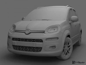 fiat panda 2013 3D Model