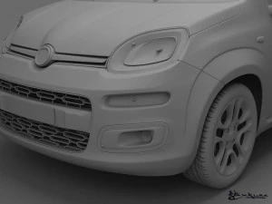 fiat panda 2013 3D Model