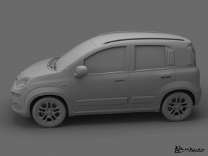 fiat panda 2013 3D Model