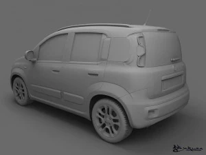 fiat panda 2013 3D Model