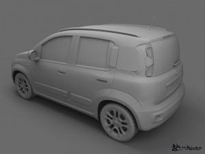 fiat panda 2013 3D Model