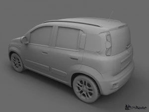 fiat panda 2013 3D Model