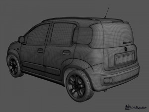 fiat panda 2013 3D Model