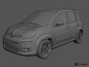 fiat panda 2013 3D Model