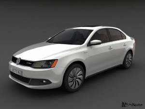 volkswagen jetta hybrid 2013 Model 3D