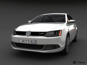 volkswagen jetta hybrid 2013 Model 3D