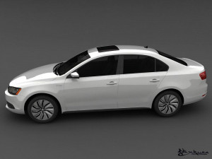 volkswagen jetta hybrid 2013 Model 3D