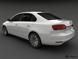 volkswagen jetta hybrid 2013 3D Model