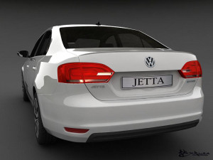volkswagen jetta hybrid 2013 Model 3D