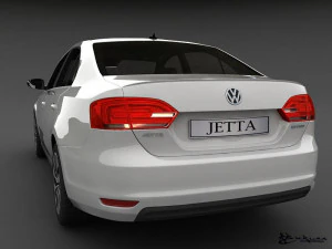 volkswagen jetta hybrid 2013 3D Model