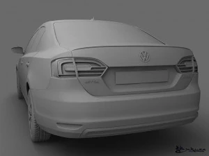 volkswagen jetta hybrid 2013 3D Model