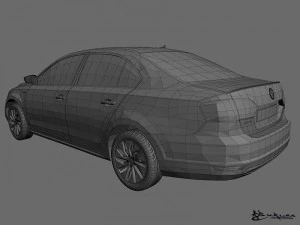 volkswagen jetta hybrid 2013 3D Model