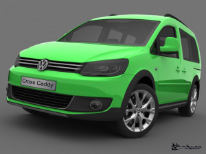 volkswagen cross caddy 2013 3Dモデル
