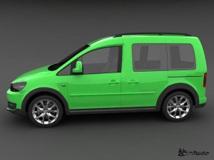 volkswagen cross caddy 2013 3Dモデル