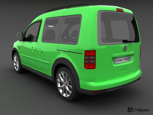 volkswagen cross caddy 2013 3Dモデル