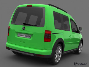 volkswagen cross caddy 2013 3Dモデル