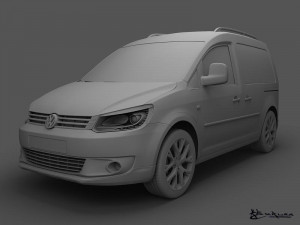 volkswagen cross caddy 2013 3Dモデル