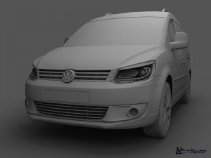 volkswagen cross caddy 2013 3Dモデル