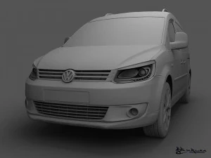 volkswagen cross caddy 2013 3D Model