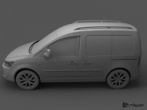 volkswagen cross caddy 2013 3Dモデル