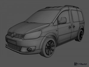 volkswagen cross caddy 2013 3Dモデル