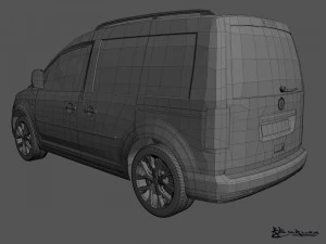 volkswagen cross caddy 2013 3D Model