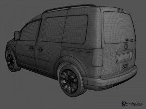 volkswagen cross caddy 2013 3Dモデル