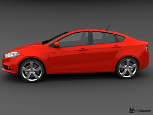 dodge dart 2013 3D Model