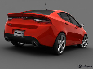dodge dart 2013 3D Model