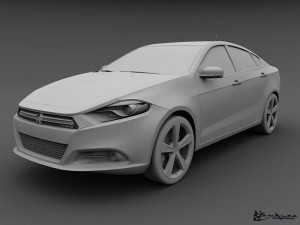 dodge dart 2013 3D Model