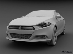 dodge dart 2013 3D Model
