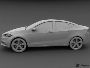 dodge dart 2013 3D Model