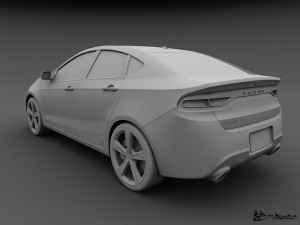 dodge dart 2013 3D Model