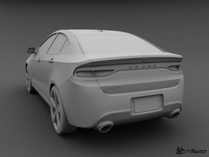 dodge dart 2013 3D Model