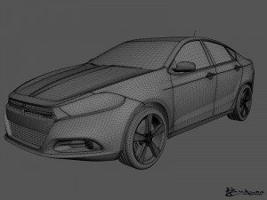 dodge dart 2013 3D Model