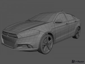 dodge dart 2013 3D Model